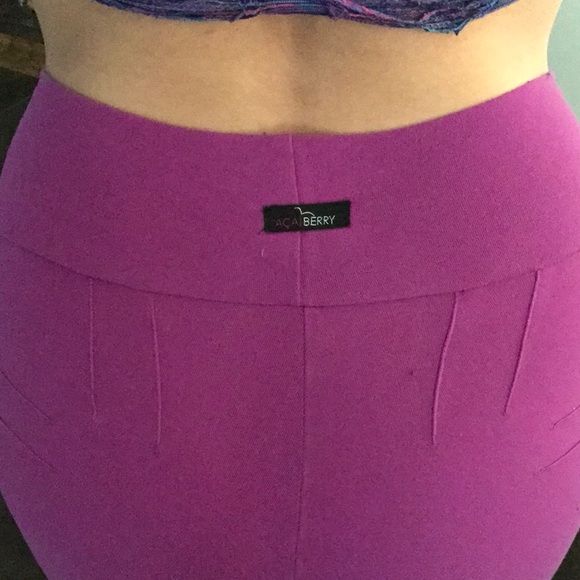 Brazilian Butt Push Up Pant-Purple - Picture 2 of 2